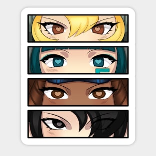 GG girl's eyes Sticker